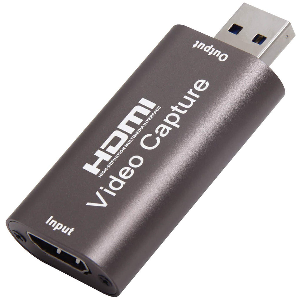 4K HDMI to USB Video Audio Capture Card 1080P 60fps Metal Cam Link Adapter for DSLR Action Cam Game Consoles PC Mac OBS Streaming