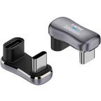 180 Degree U Shape USB C Adapter Type C Male to Female 140W 20Gbps 4K Video Extender for Steam Deck Switch Laptop Tablet Smartphone
