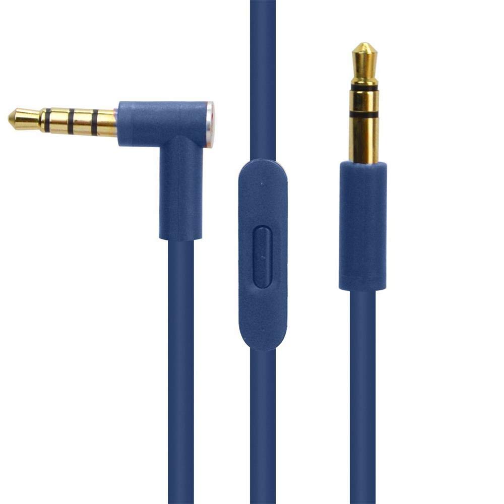 Replacement Audio Cable for Beats Studio Solo Pro Headphones – 1.4m TPU Cord, Inline Mic & Remote, 3.5mm