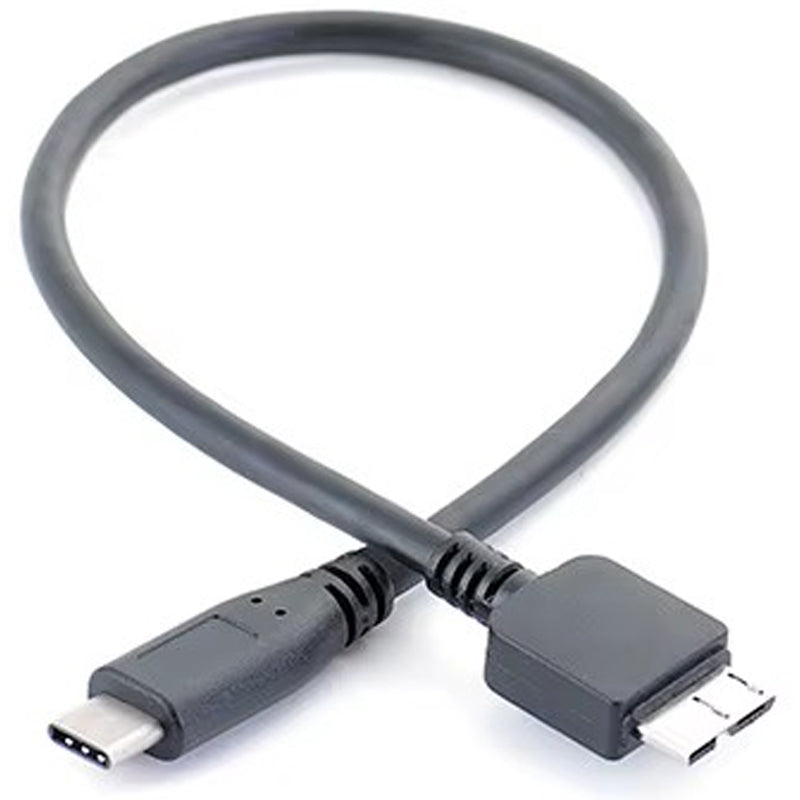 30CM USB-C to Micro-B Cable 5Gbps External Hard Drive Data Cord Compatible with MacBooks Laptops HDD Enclosures