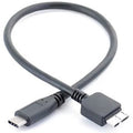 30CM USB-C to Micro-B Cable 5Gbps External Hard Drive Data Cord Compatible with MacBooks Laptops HDD Enclosures