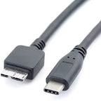 30CM USB-C to Micro-B Cable 5Gbps External Hard Drive Data Cord Compatible with MacBooks Laptops HDD Enclosures