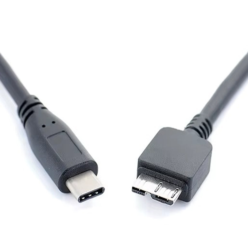 30CM USB-C to Micro-B Cable 5Gbps External Hard Drive Data Cord Compatible with MacBooks Laptops HDD Enclosures