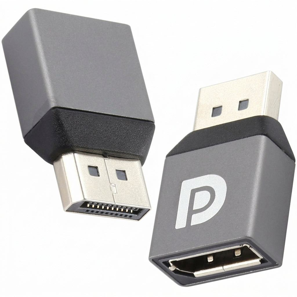 DisplayPort to DisplayPort Adapter 8K 60Hz 4K 144Hz DP 1.4 Male to Female Converter Port Saver Extender Coupler for PC Desktop GPU Gaming Monitor TV