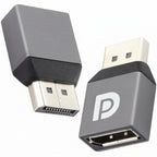 DisplayPort to DisplayPort Adapter 8K 60Hz 4K 144Hz DP 1.4 Male to Female Converter Port Saver Extender Coupler for PC Desktop GPU Gaming Monitor TV