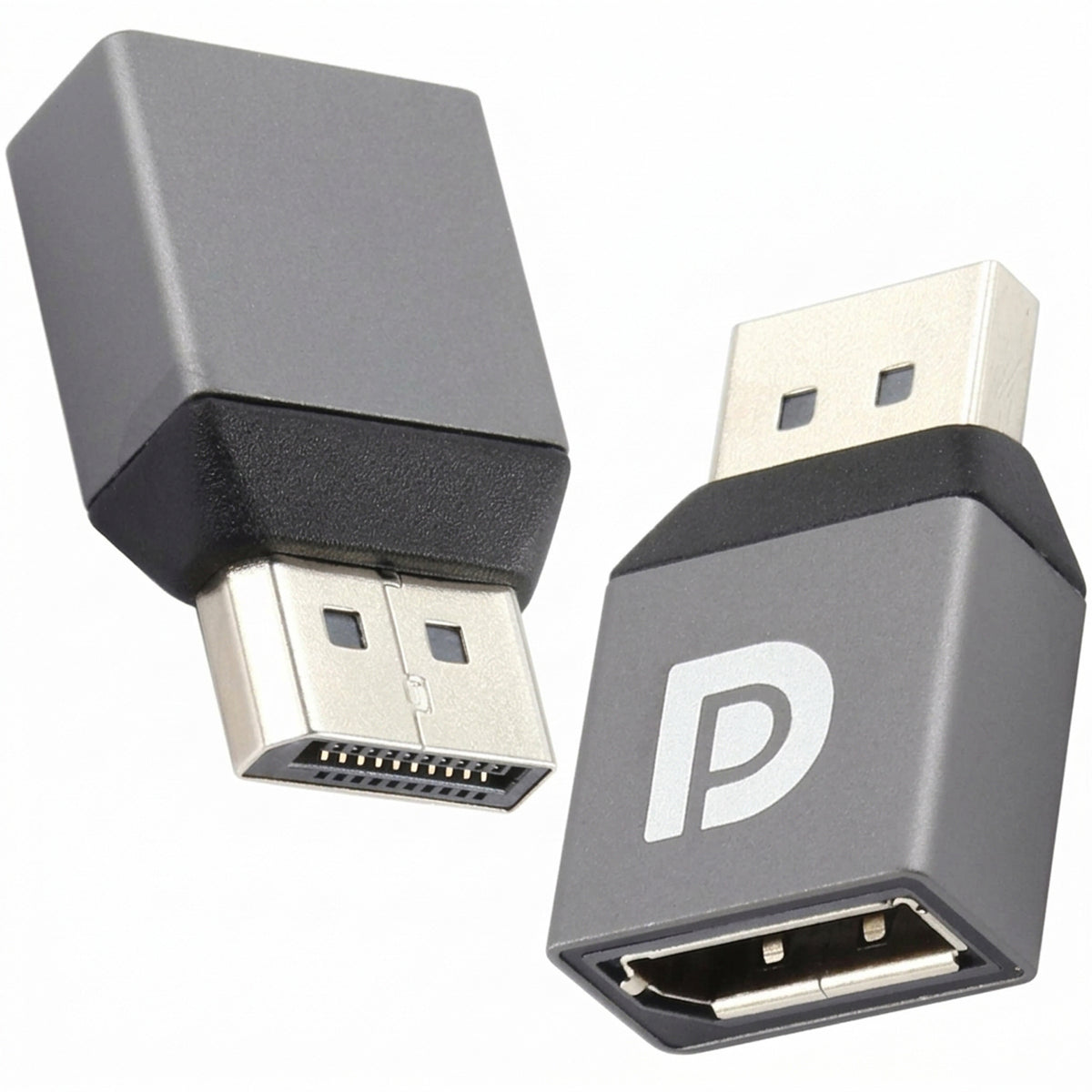 DisplayPort to DisplayPort Adapter 8K 60Hz 4K 144Hz DP 1.4 Male to Female Converter Port Saver Extender Coupler for PC Desktop GPU Gaming Monitor TV