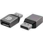 DisplayPort to DisplayPort Adapter 8K 60Hz 4K 144Hz DP 1.4 Male to Female Converter Port Saver Extender Coupler for PC Desktop GPU Gaming Monitor TV