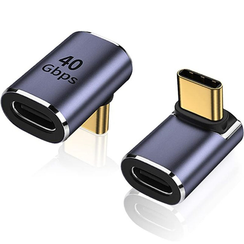 90 Degree USB-C Male to Female Adapte Right Angle 100W Type-C Adapter Extender for Steam Deck ROG Ally Switch Notebook Computers Tablet and Mobile Phones