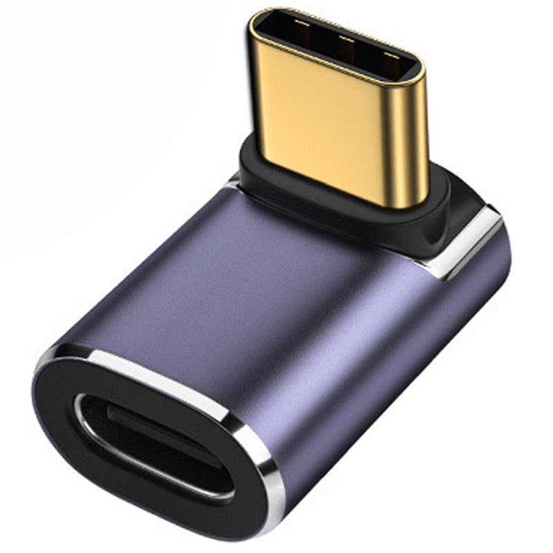 90 Degree USB-C Male to Female Adapte Right Angle 100W Type-C Adapter Extender for Steam Deck ROG Ally Switch Notebook Computers Tablet and Mobile Phones