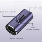 USB C Female to Female Adapter 100W Power Delivery 40Gbps USB c to c Female with 8K 60Hz Video Display Compatible for iPad MacBook Thunderbolt 4/3