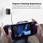 USB-C 90° Right Angle Adapter 100W 40Gbps 8K@60Hz – Aluminum Alloy Male to Female Extender for Laptop Tablet Gaming Handheld Console