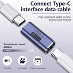 USB C Female to Female Adapter 100W Power Delivery 40Gbps USB c to c Female with 8K 60Hz Video Display Compatible for iPad MacBook Thunderbolt 4/3