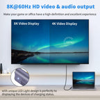 USB-C 90° Right Angle Adapter 240W 40Gbps 8K@60Hz – LED Charging Indicator Male to Female Extender for Laptop Tablet USB-C Devices