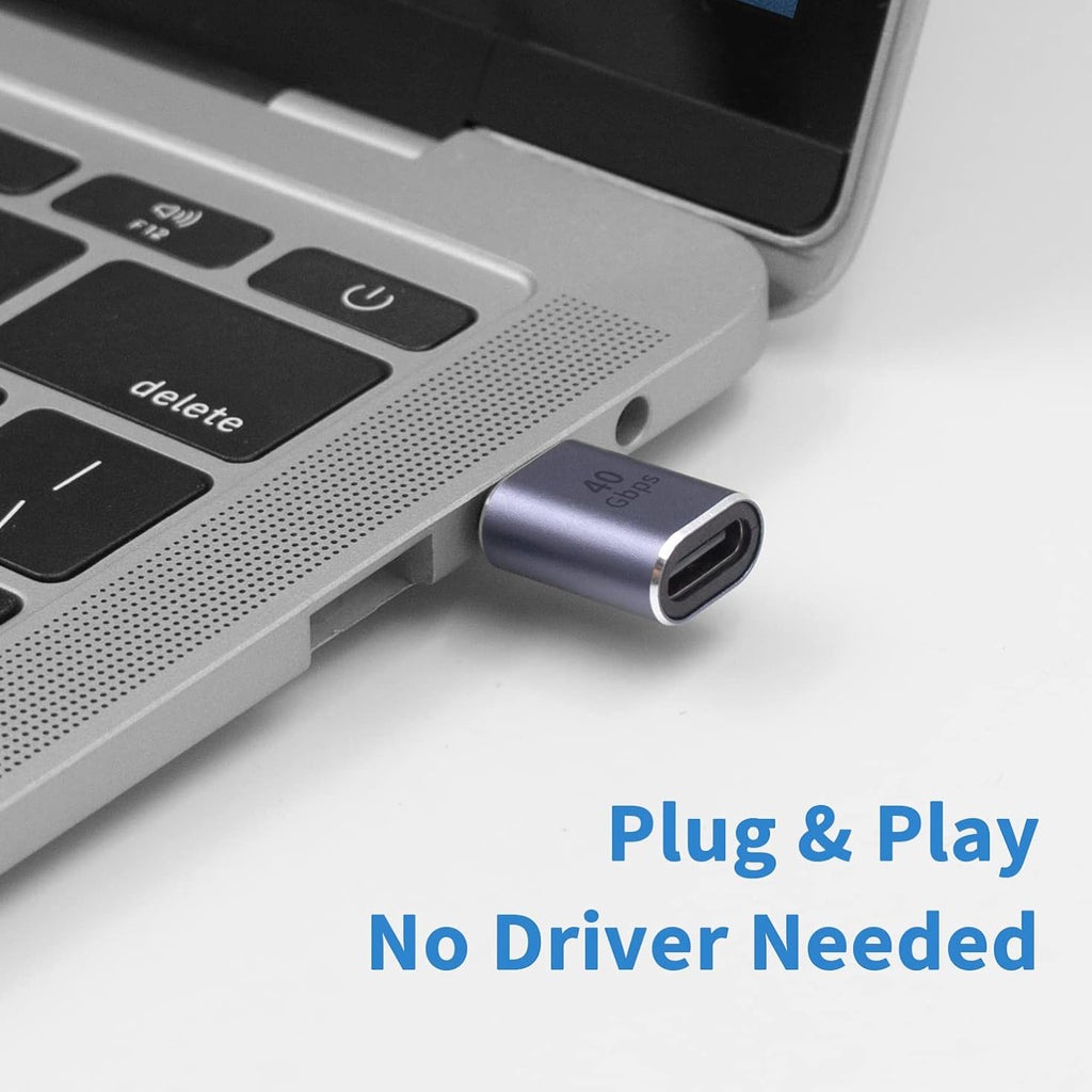 USB C Extender Adapter 8K@60Hz & 40Gbps Data USB C Male to Female Extension Adapter 100W Charging Type C Extender Thunderbolt 4 Connector for iPhone MacBook Pro