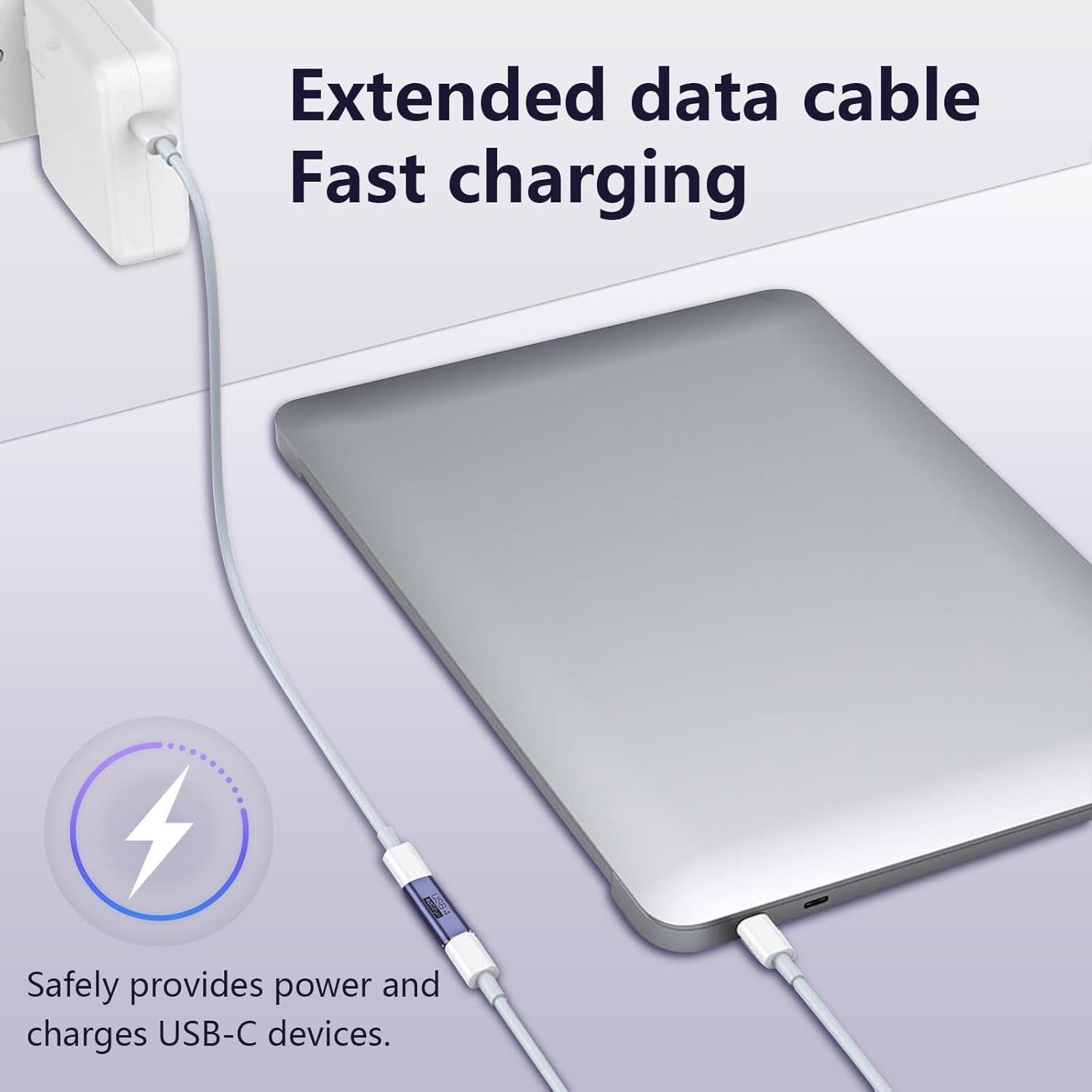 USB C Female to Female Adapter 100W Power Delivery 40Gbps USB c to c Female with 8K 60Hz Video Display Compatible for iPad MacBook Thunderbolt 4/3