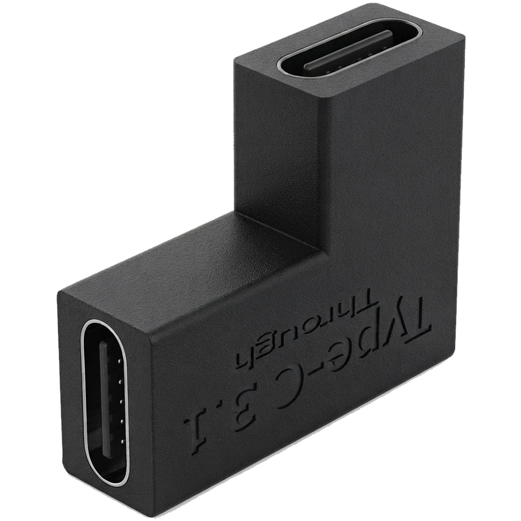USB C Angled Adapter Type C Elbow Connector Side Bend Vertical Bend U Shaped for Cable Routing in Tight Spaces