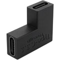 USB C Angled Adapter Type C Elbow Connector Side Bend Vertical Bend U Shaped for Cable Routing in Tight Spaces