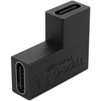 USB C Angled Adapter Type C Elbow Connector Side Bend Vertical Bend U Shaped for Cable Routing in Tight Spaces