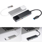 USB External Sound Card 5.1 7.1 Channel SPDIF Optical Audio Adapter Aluminum 48KHz Digital Audio Converter for PC Laptop Desktop Sound System
