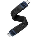 Short USB C to USB C Cable 5 Inch 80Gbps 240W PD FPC Flat Thunderbolt 5 4 USB4 8K 60Hz Video for iPhone 16 MacBook iPad External SSD Docking Station
