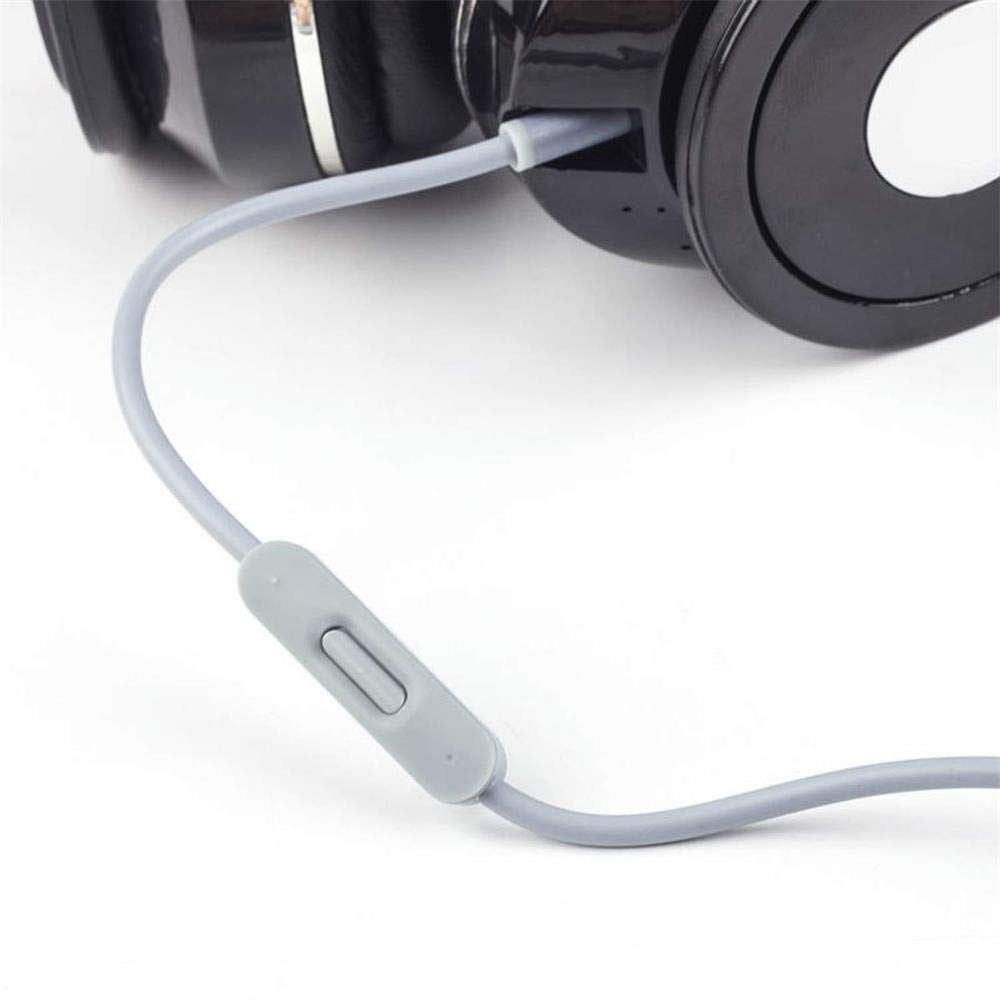 Replacement Audio Cable for Beats Studio Solo Pro Headphones – 1.4m TPU Cord, Inline Mic & Remote, 3.5mm