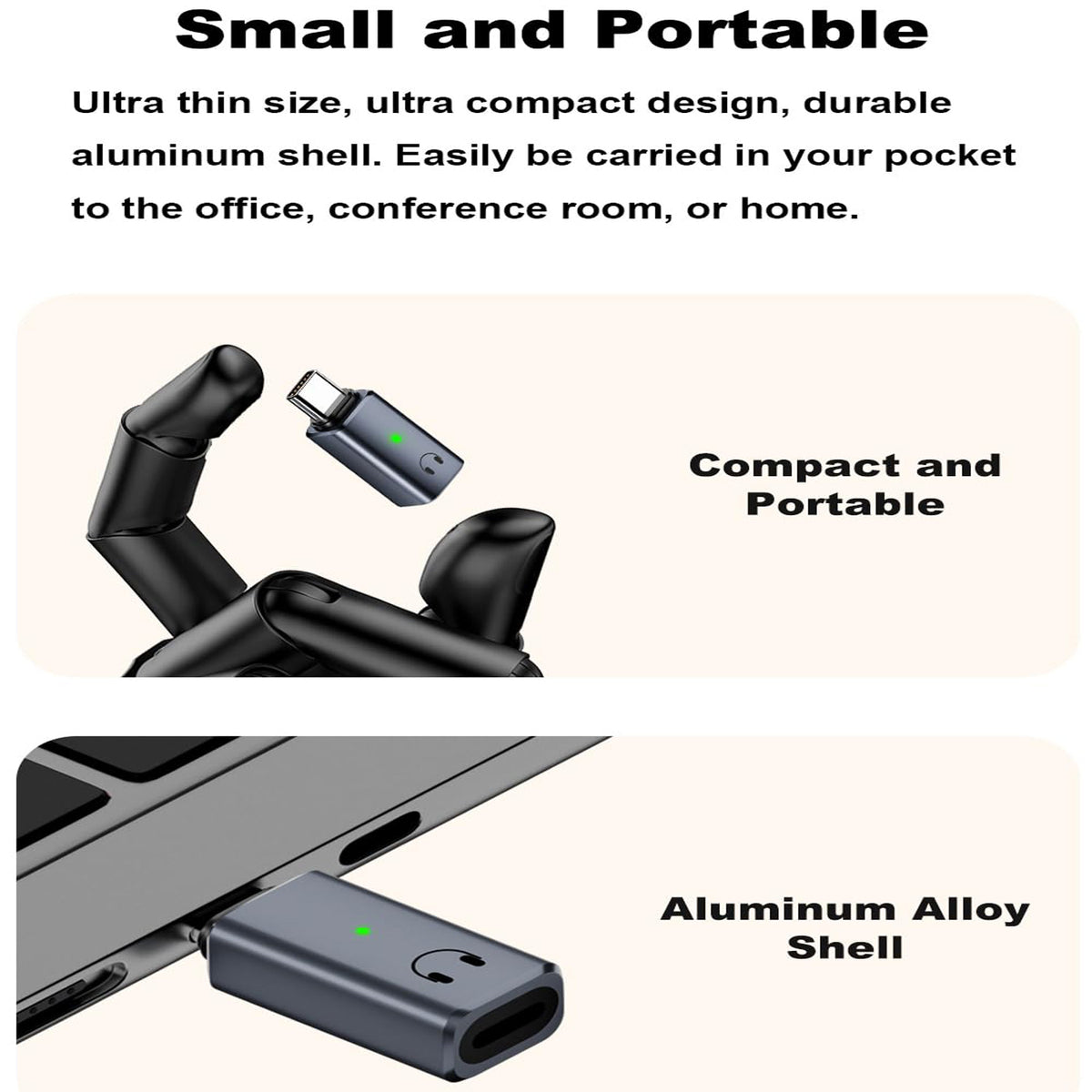 USB C to Lightning Audio Adapter Type C Male to Lightning Female Headphone Converter with DAC for iPhone 16 15 Pro Max iPad Mac Galaxy Wire Control Calls