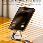 USB C Splitter 2 in 1 Dual USB C Adapter Cable 100W PD Fast Charging for USB C Headphone Flash Drive iPhone 16 15 iPad Samsung Galaxy Google Pixel
