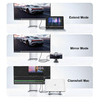 USB C to HDMI Cable 6.6ft 2M 4K 30Hz Type C to HDMI Braided Cord for iPhone 17 16 15 MacBook Pro Air iPad Galaxy S25 S24 Dell XPS Surface HDTV Monitor