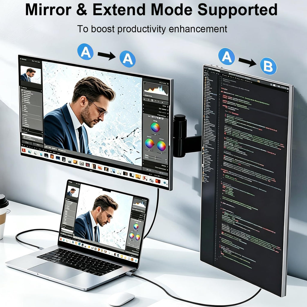 USB C to HDMI Cable 6.6ft 2M 4K 60Hz Type C to HDMI Braided Cord for iPhone 17 16 15 MacBook Pro Air iPad Galaxy S25 S24 Dell XPS Surface HDTV Monitor