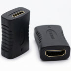 Mini HDMI Type C Female to HDMI Compatible Type A Female Adapter Coupler 4K 60Hz 3D Extender for Camera Camcorder Laptop TV Monitor Projector