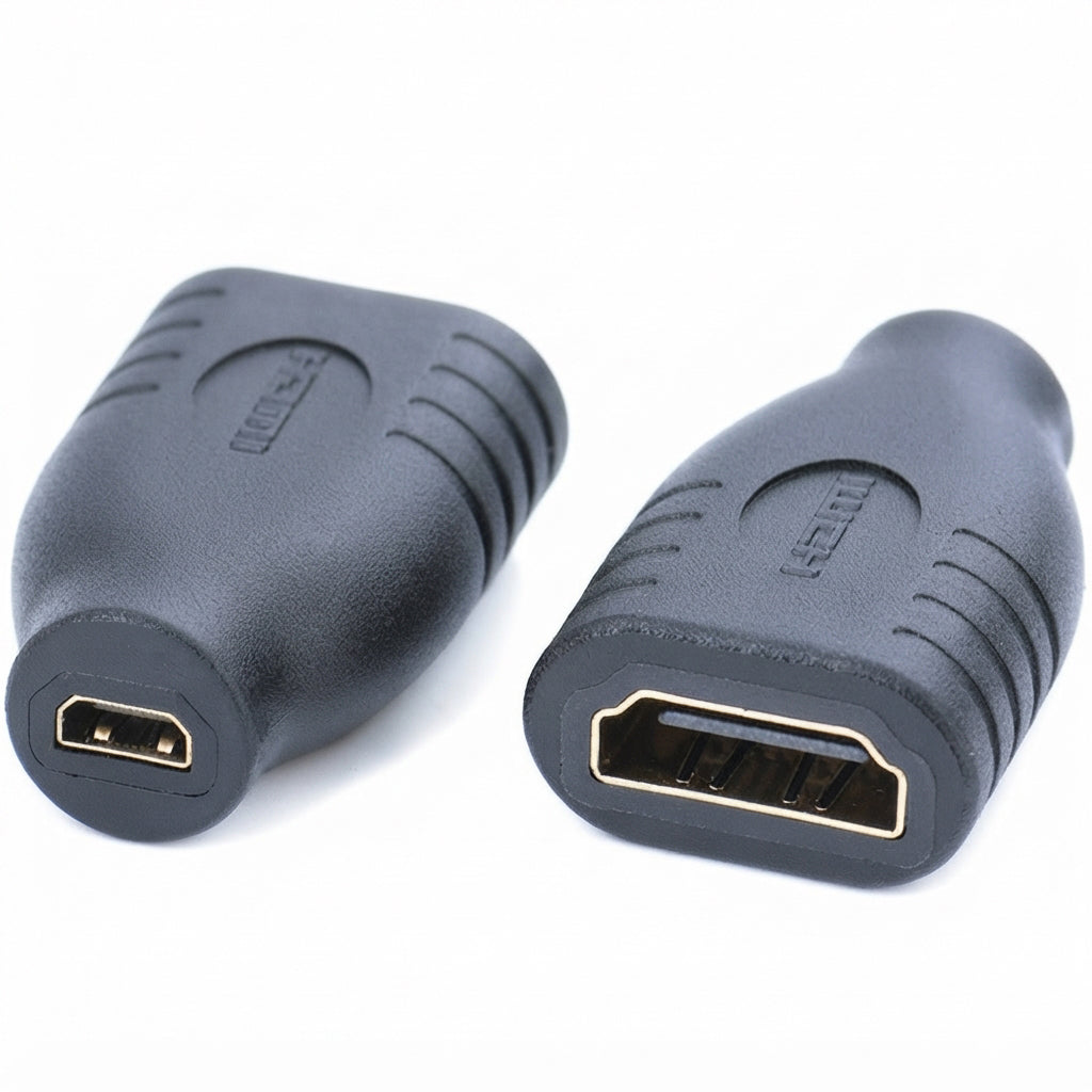 Micro HDMI Type D Female to HDMI Compatible Type A Female Adapter Coupler 1080P 3D Extender for Camera Camcorder Laptop TV Monitor Projector