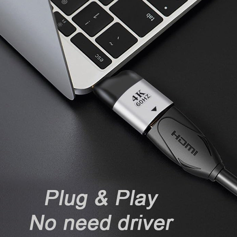 USB C to HDMI Adapter 4K 60Hz Direct Plug Type C Male to HDMI Female Converter for MacBook Pro Chromebook XPS Galaxy S10 S9 TV Monitor Projector