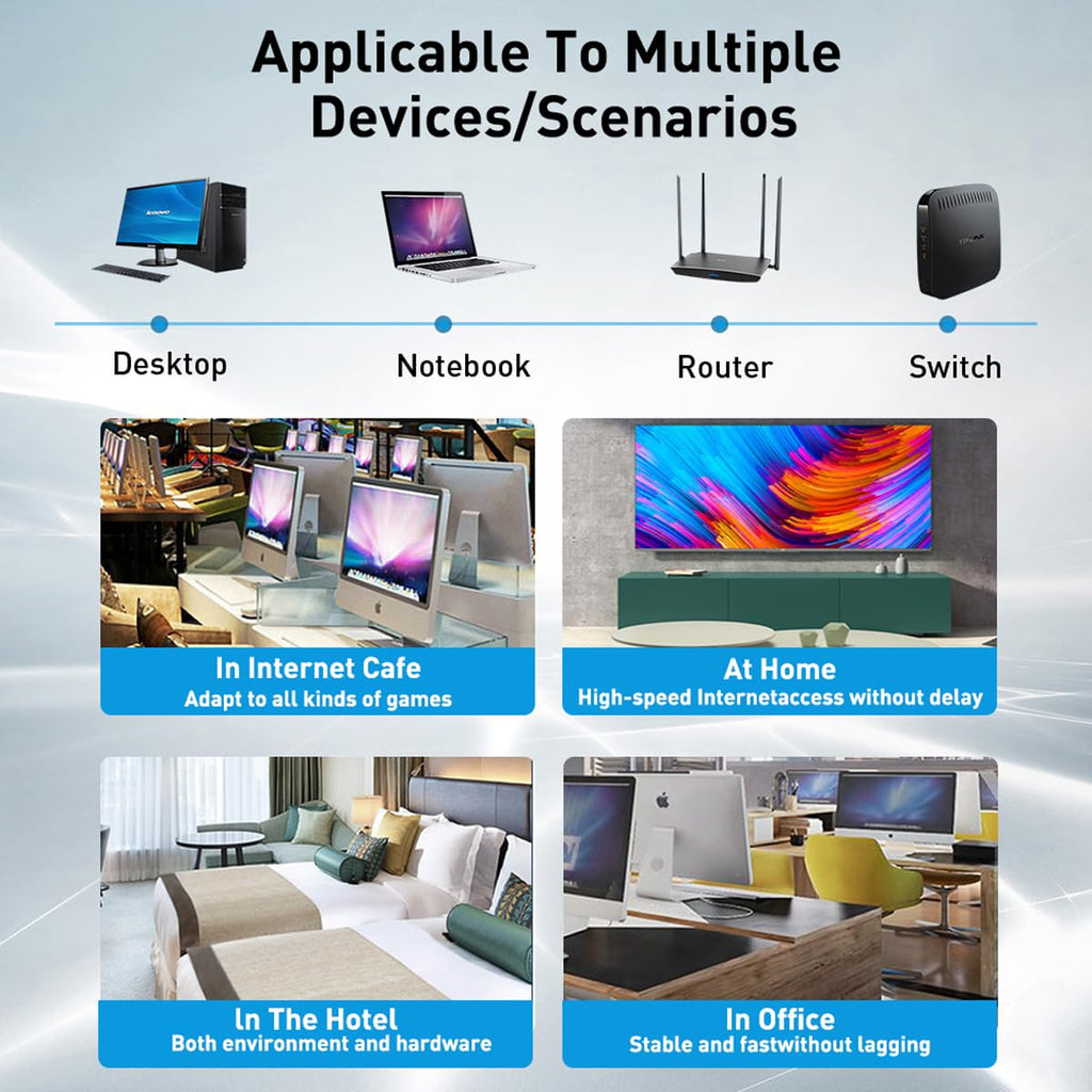 USB C to Ethernet Adapter Gigabit 1000Mbps Type C to RJ45 LAN Network Converter Cable Free for MacBook Pro Air iPad Pro Dell XPS Surface Laptop PC