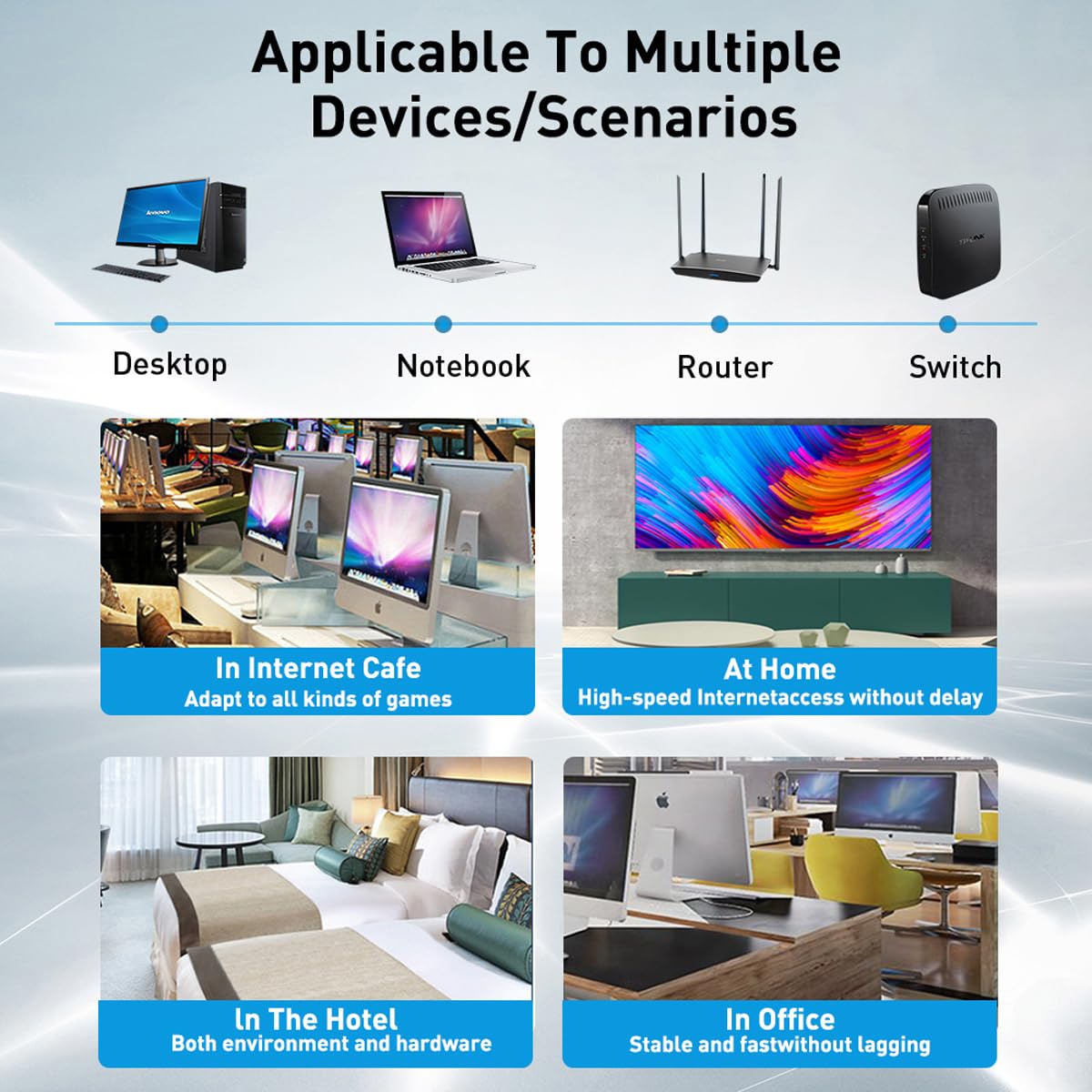 USB C to Ethernet Adapter Gigabit 1000Mbps Type C to RJ45 LAN Network Converter Cable Free for MacBook Pro Air iPad Pro Dell XPS Surface Laptop PC