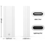 Charging Pairing Adapter for Apple Pencil 1st Gen USB C to Lightning Female Charger Connector for iPad 10th Gen 10.9 A16 2025 Stylus Pen
