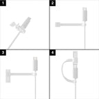 Charging Pairing Adapter for Apple Pencil 1st Gen USB C to Lightning Female Charger Connector for iPad 10th Gen 10.9 A16 2025 Stylus Pen