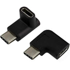USB C Male to Female 90 Degree Adapter Type C Angled Extension Connector Compatible with Laptops Tablets Phones