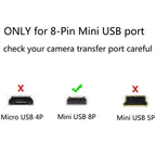 UC E6 8 Pin Mini USB Camera Cable for Nikon Coolpix DSLR D3300 D3200 D5300 D7100 S3300 and Sony Cyber Shot DSC W830 W800 Photo Transfer Data Sync Cord for PC Mac