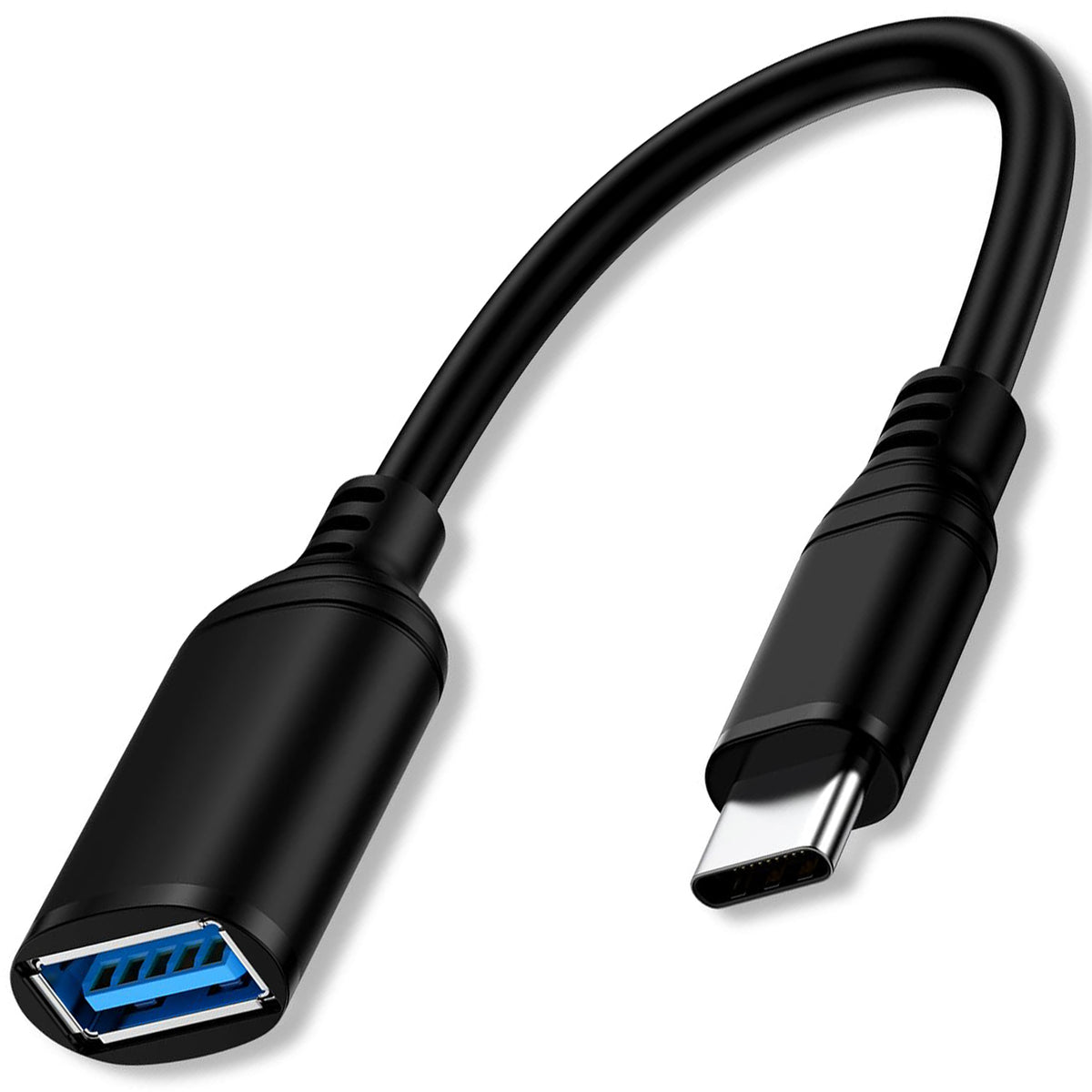 USB C to USB 3.0 Adapter Cable Type C Male to USB A Female OTG Cord 5Gbps High Speed Data Sync Pigtail for iPhone 16 15 iPad MacBook Samsung Galaxy Flash Drive