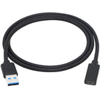 USB 3.0 Type A Male to Type C Female Adapter Cable 5Gbps 5V 3A Fast Charge Data Converter for PC Laptop Keyboard Mouse Flash Drive