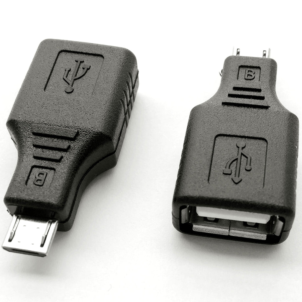 Micro USB to USB 2.0 Adapter Male to Female OTG Converter Compatible with Smartphones Tablets eReaders