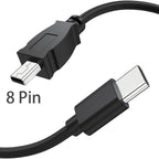 USB C to UC E6 Camera Cable for Nikon DSLR Coolpix D3300 D3200 D5300 D7200 D750 and Sony Panasonic 8 Pin Mini USB to Type C Photo Transfer Cord for iPhone 16 15 iPad