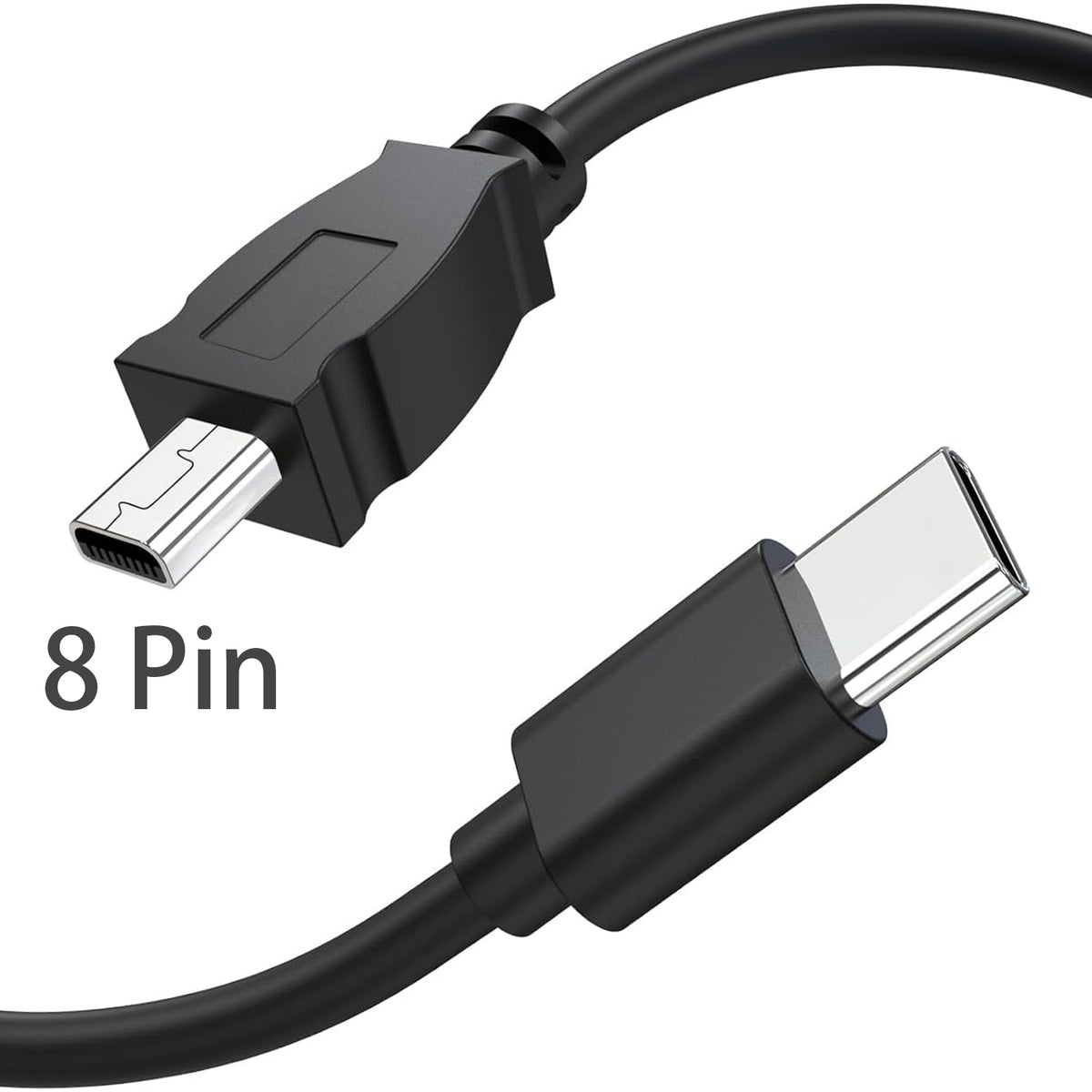 USB C to UC E6 Camera Cable for Nikon DSLR Coolpix D3300 D3200 D5300 D7200 D750 and Sony Panasonic 8 Pin Mini USB to Type C Photo Transfer Cord for iPhone 16 15 iPad