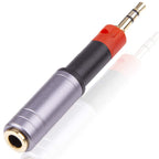 2.5mm Male to 3.5mm Female Audio Adapter Headphone Aux Converter Compatible with Audio-Technica ATH-M40X M50X Sennheiser HD598 HD599