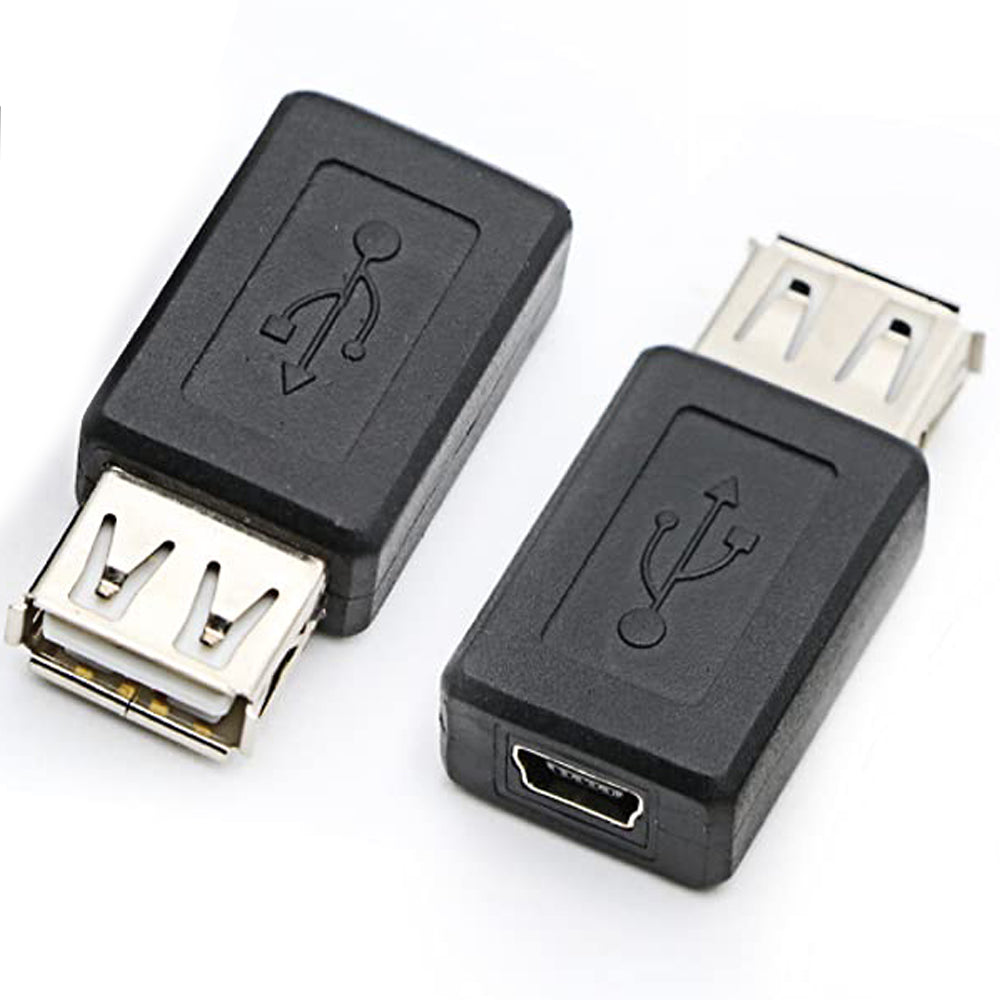 USB 2.0 Type A Female to Mini USB B 5-Pin Female Adapter Converter