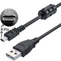 UC E6 USB Camera Cable for Nikon DSLR Coolpix D3300 D3200 D5300 D7200 D750 B500 8 Pin Mini USB to USB A Photo Transfer Data Sync Charger Cord for PC Mac Laptop
