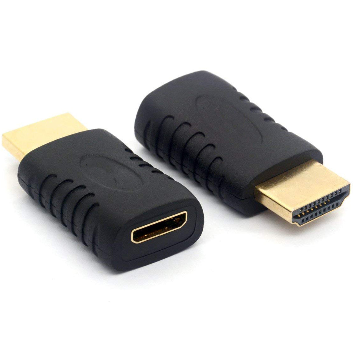 Mini HDMI to HDMI Adapter Male to Female Type C for Camera Camcorder Tablet DSLR TV Monitor Projector Supports 4K ARC Gold-Plated