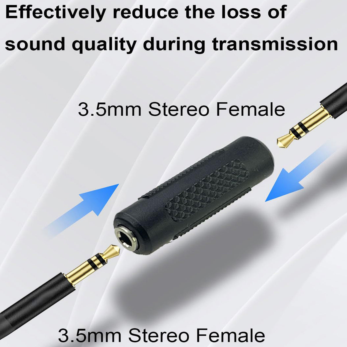 3.5mm Stereo Female to Female Coupler 1 8 Inch TRS Audio Jack Adapter for Headphones Earphones Headsets Tablets MP3 CD DVD Players Cable Extension