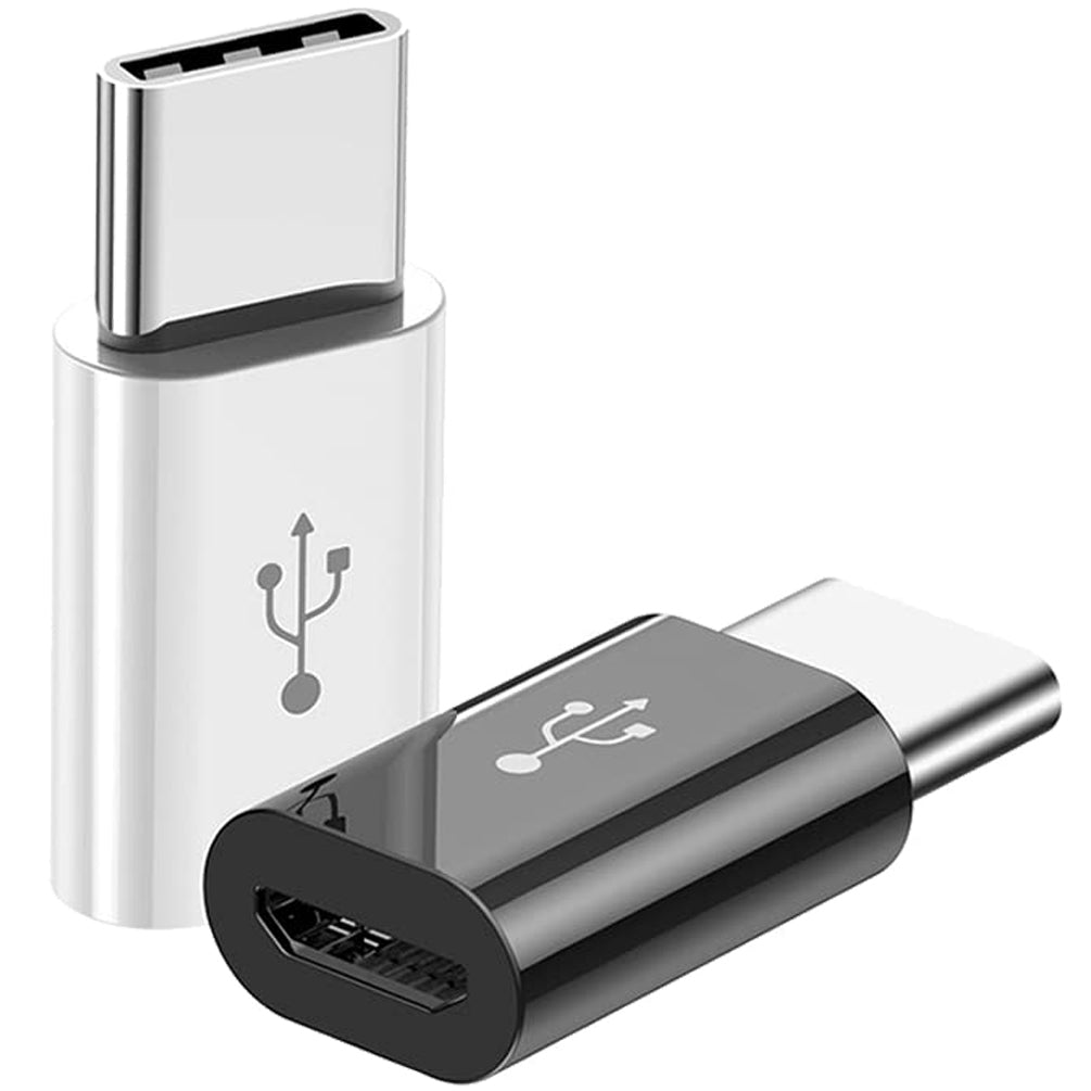 Micro USB to USB C Adapter Type C Male to Micro Female OTG Converter Compatible with Laptops Tablets Smartphones