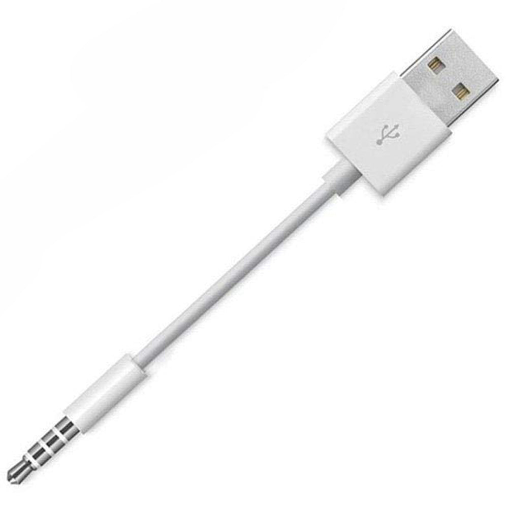 3.5mm to USB Charger & Sync Cable for iPod Shuffle – Compatible with 3rd, 4th, 5th, 6th & 7th Generation, Replacement Data Cord
